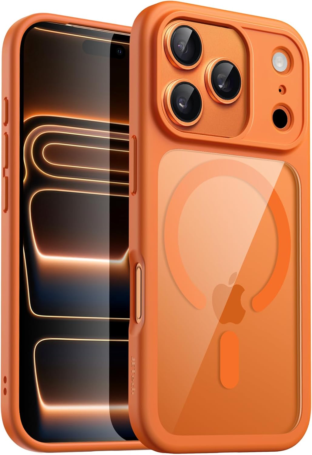 AMOSTING Magnetic Case for iPhone 17 Pro (Orange)