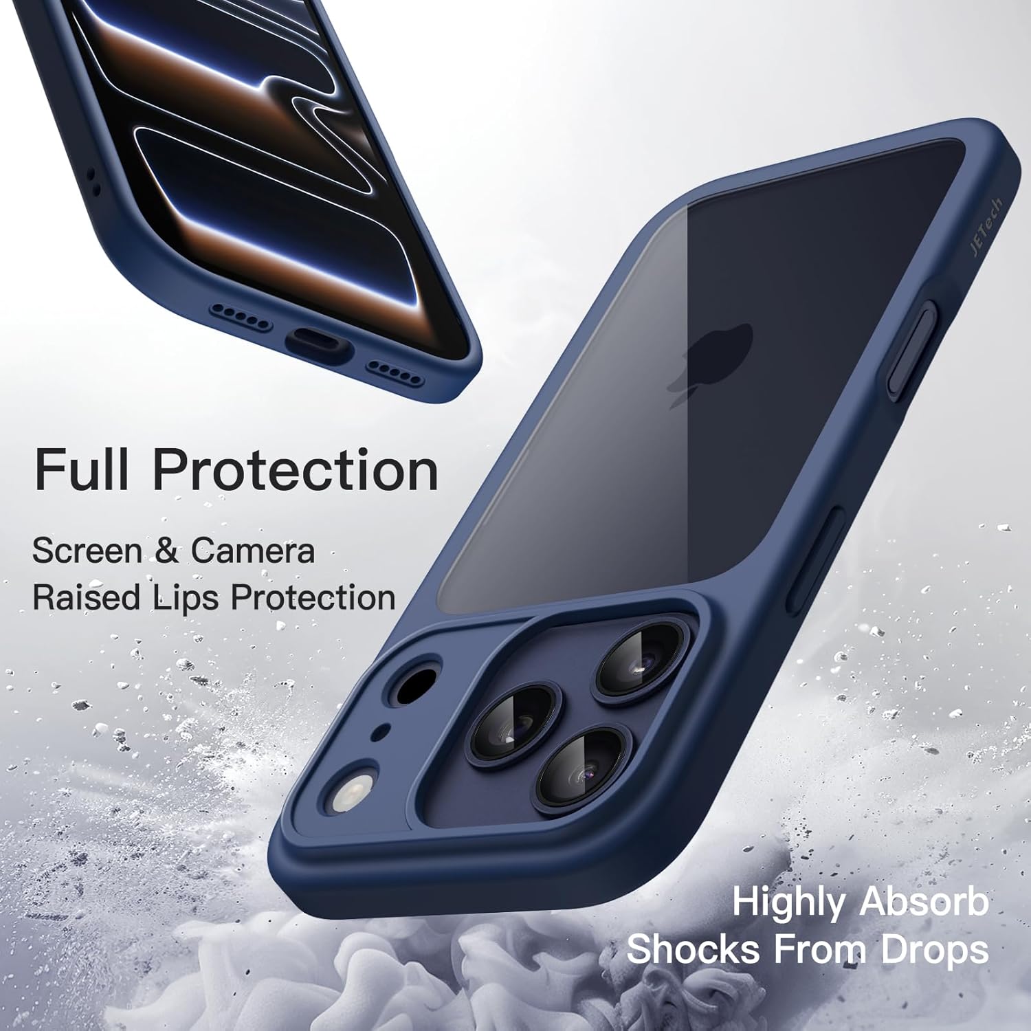 AMOSTING Case for iPhone 17 Pro (Dark Blue)
