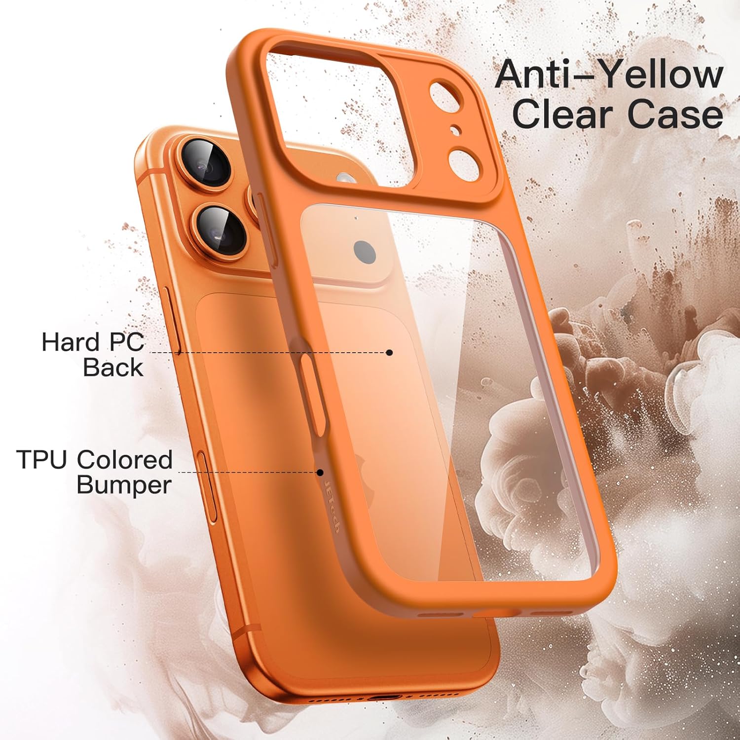 AMOSTING Case for iPhone 17 Pro Max (Orange)