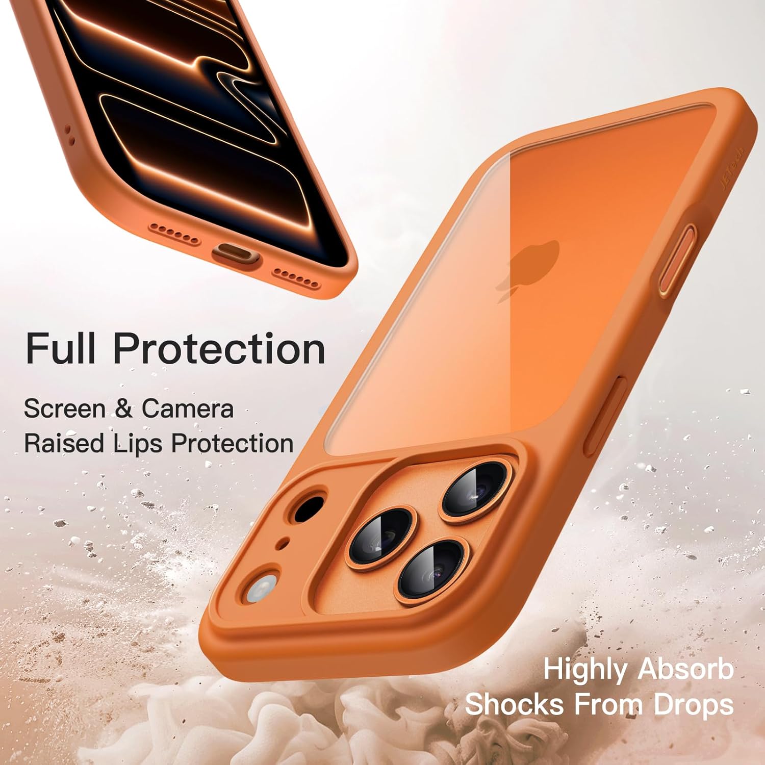 AMOSTING Case for iPhone 17 Pro Max (Orange)