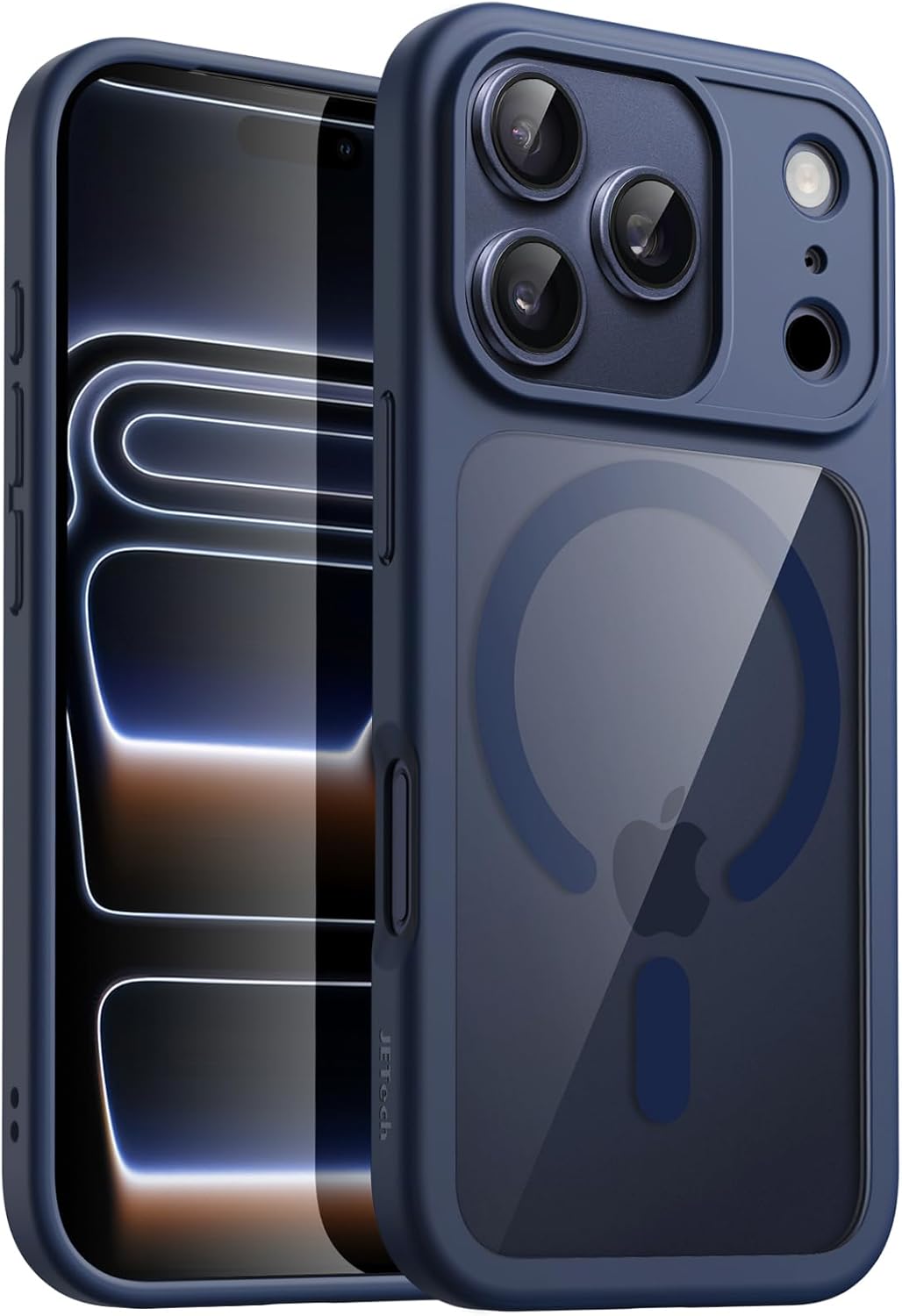 AMOSTING Magnetic Case for iPhone 17 Pro Max (Dark Blue)