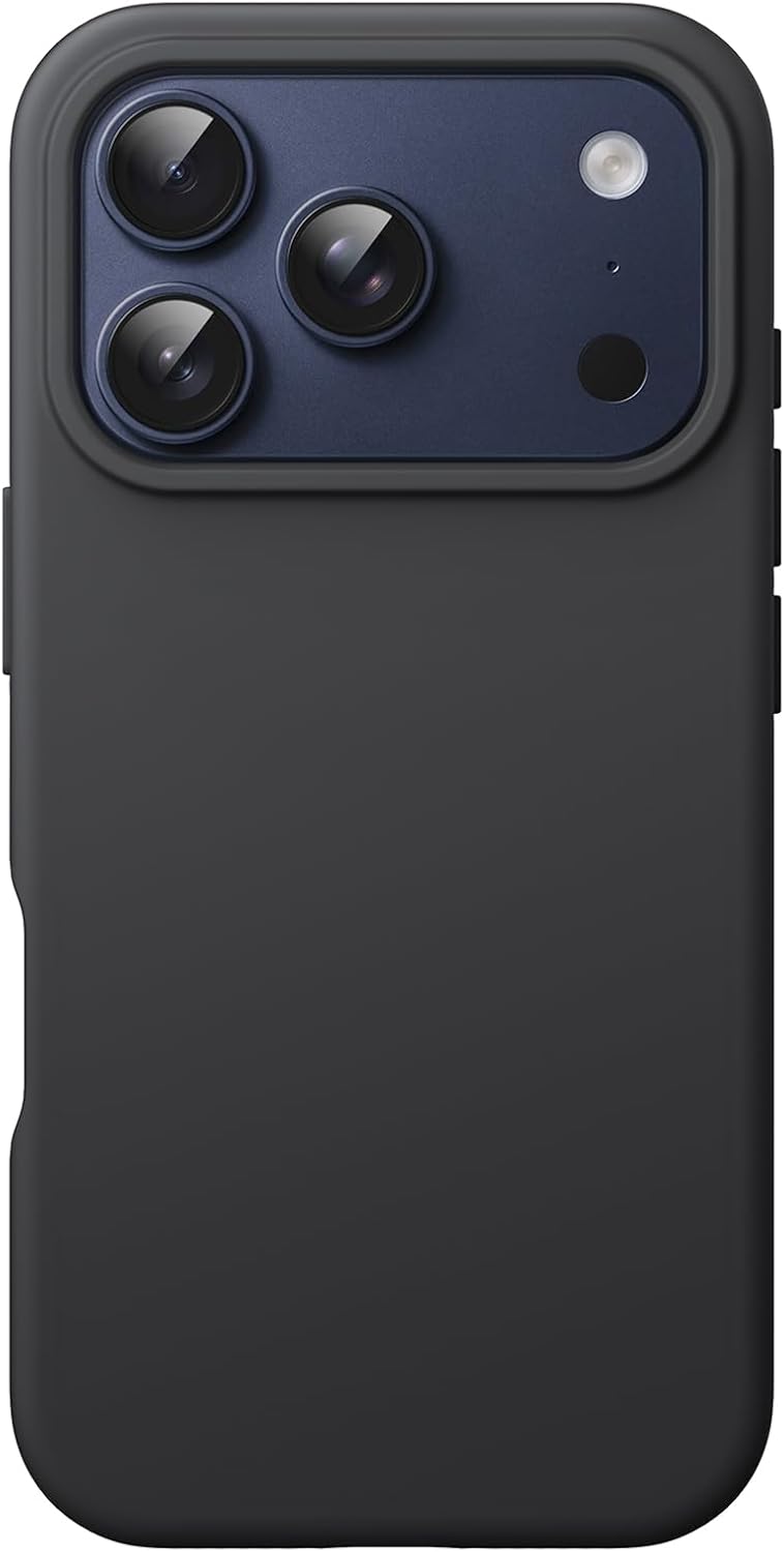 AMOSTING Liquid Silicone Case for iPhone 17 Pro - Black