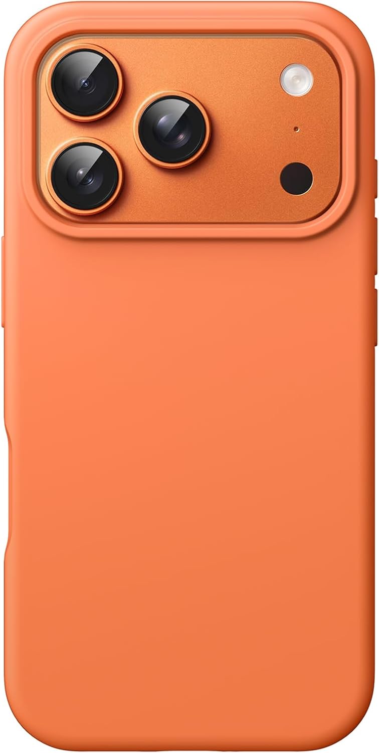AMOSTING Liquid Silicone Case for iPhone 17 Pro - Orange