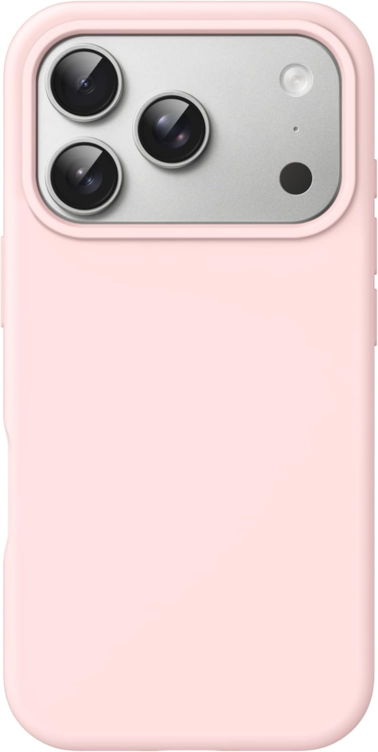 AMOSTING Liquid Silicone Case for iPhone 17 Pro - Pink