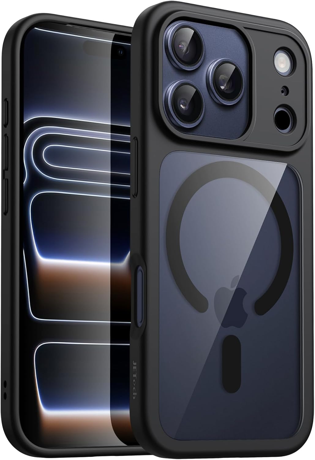 AMOSTING Magnetic Case for iPhone 17 Pro Max (Black)