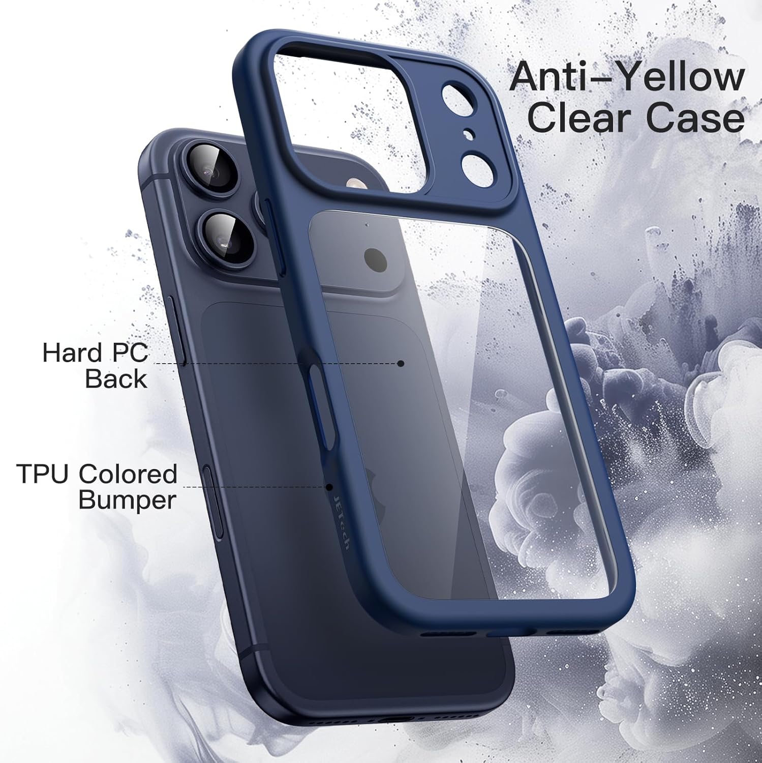 AMOSTING Case for iPhone 17 Pro Max (Dark Blue)
