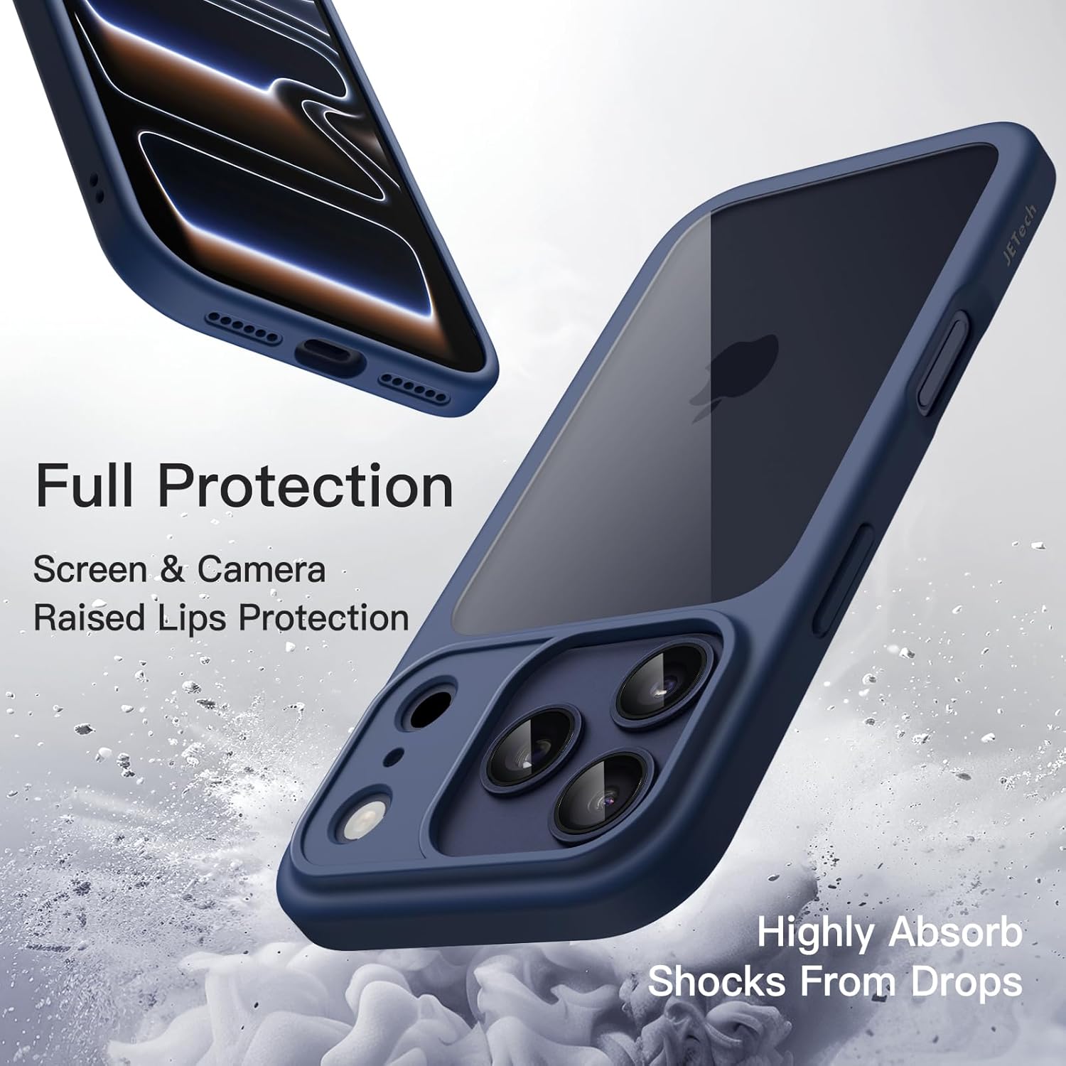 AMOSTING Case for iPhone 17 Pro Max (Dark Blue)