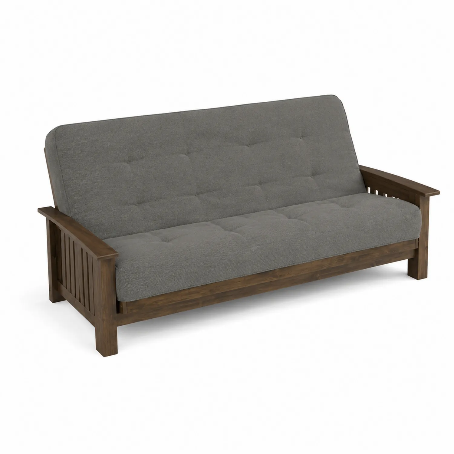 Canapé convertible 3 places en tissu avec cadre en bois