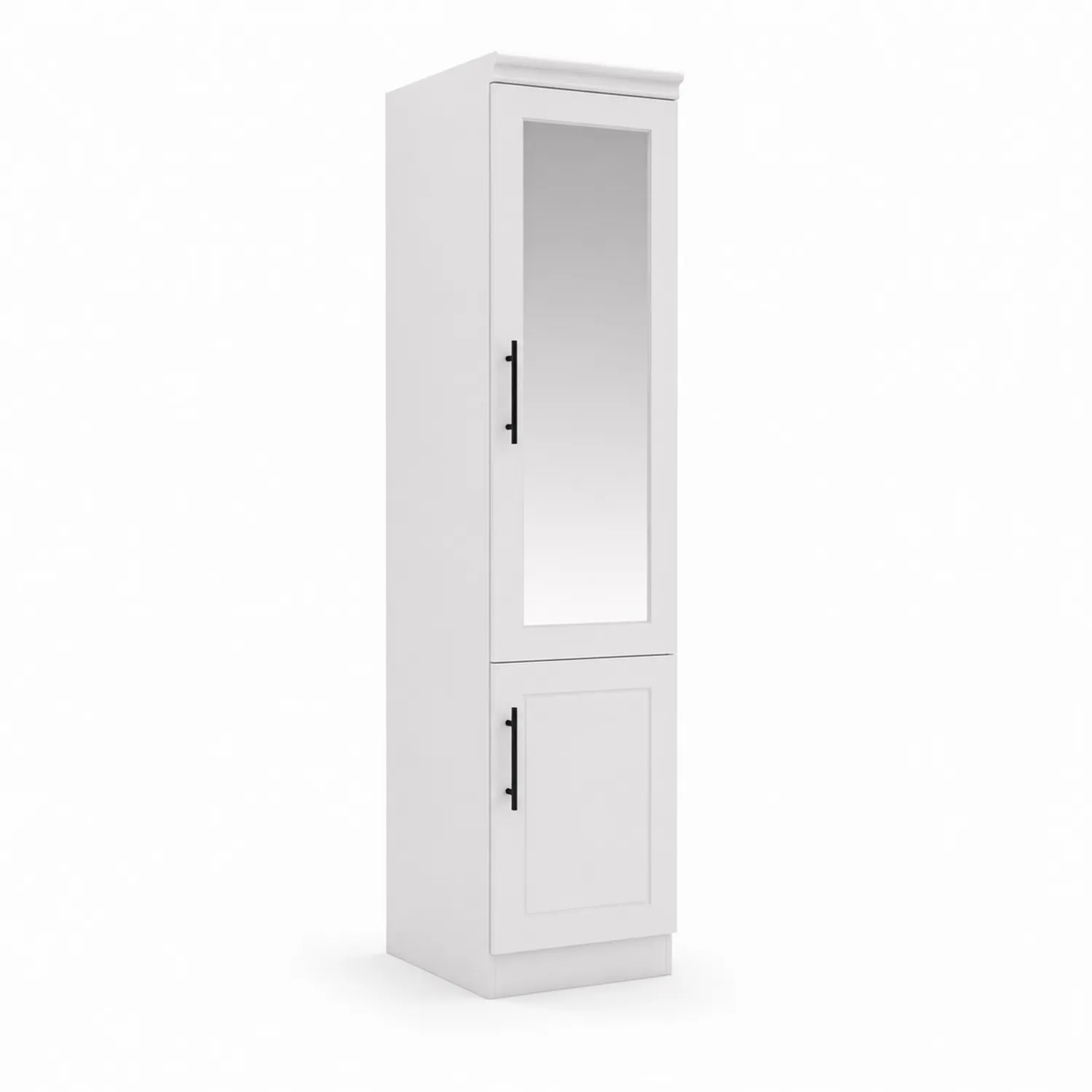 Armoire en mélamine avec miroir 180cm