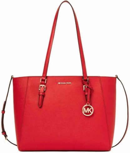 Michthtael Kors Charlotte Large 3-in-1 Tote Crossbody Handbag Leather