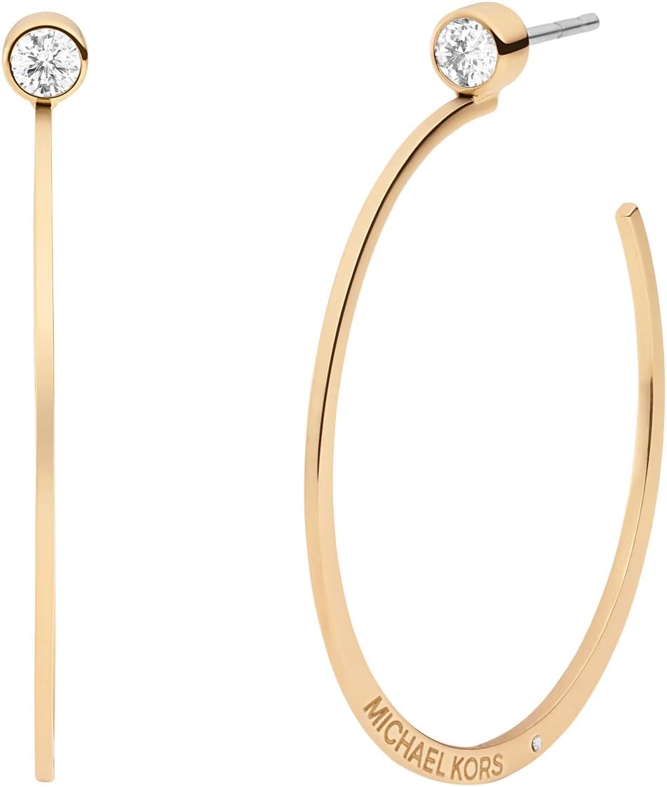 19 Styles - Michthtael Kors Gold-Tone Hoop Earrings for Women; Huggie Earrings for Women; Stainless Steel Earrings; Jewelry for Women