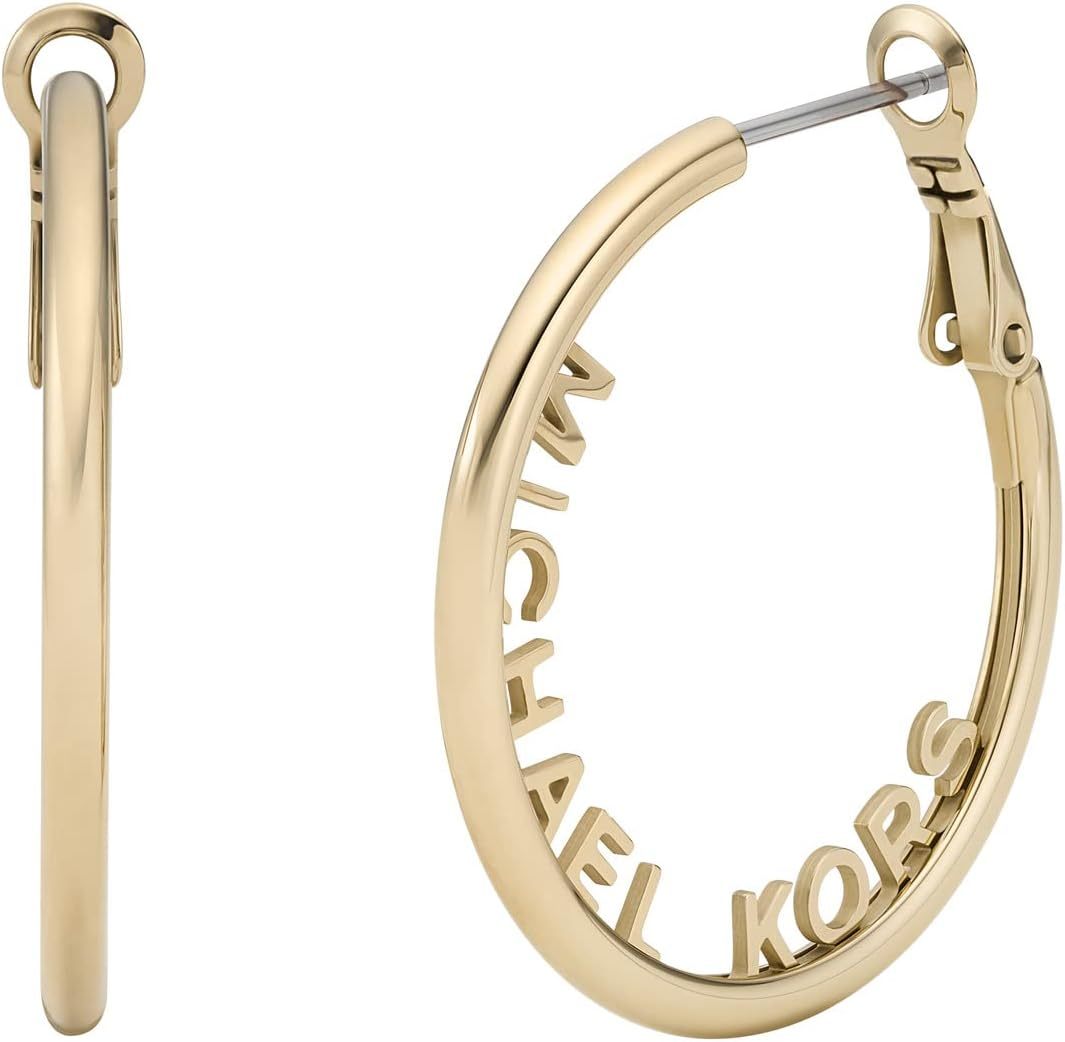 19 Styles - Michthtael Kors Gold-Tone Hoop Earrings for Women; Huggie Earrings for Women; Stainless Steel Earrings; Jewelry for Women