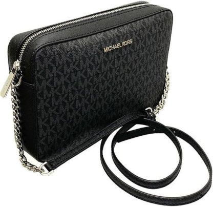 3 Styltes - Michthtael Kors Women's Jet Set Item Lg Crossbody Signature PVC