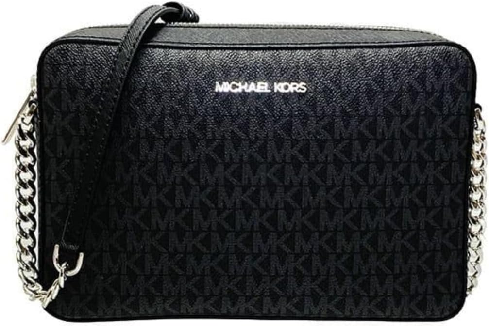 3 Styltes - Michthtael Kors Women's Jet Set Item Lg Crossbody Signature PVC