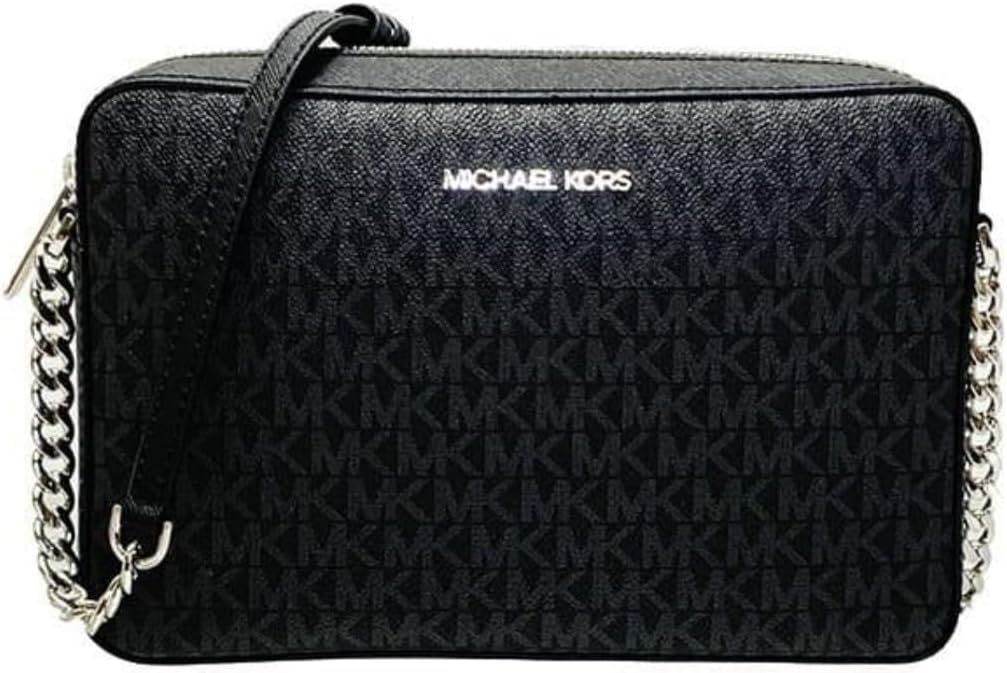 3 Styltes - Michthtael Kors Women's Jet Set Item Lg Crossbody Signature PVC