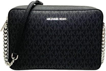 3 Styltes - Michthtael Kors Women's Jet Set Item Lg Crossbody Signature PVC