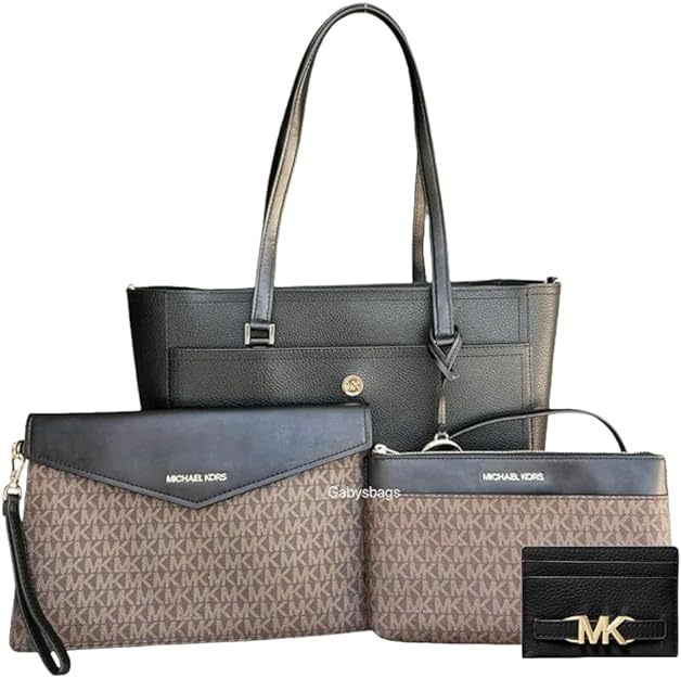 Michaethtl Michael Kors Maisie Large Pebbled Leather 4 in 1 Tote for Women Bundle