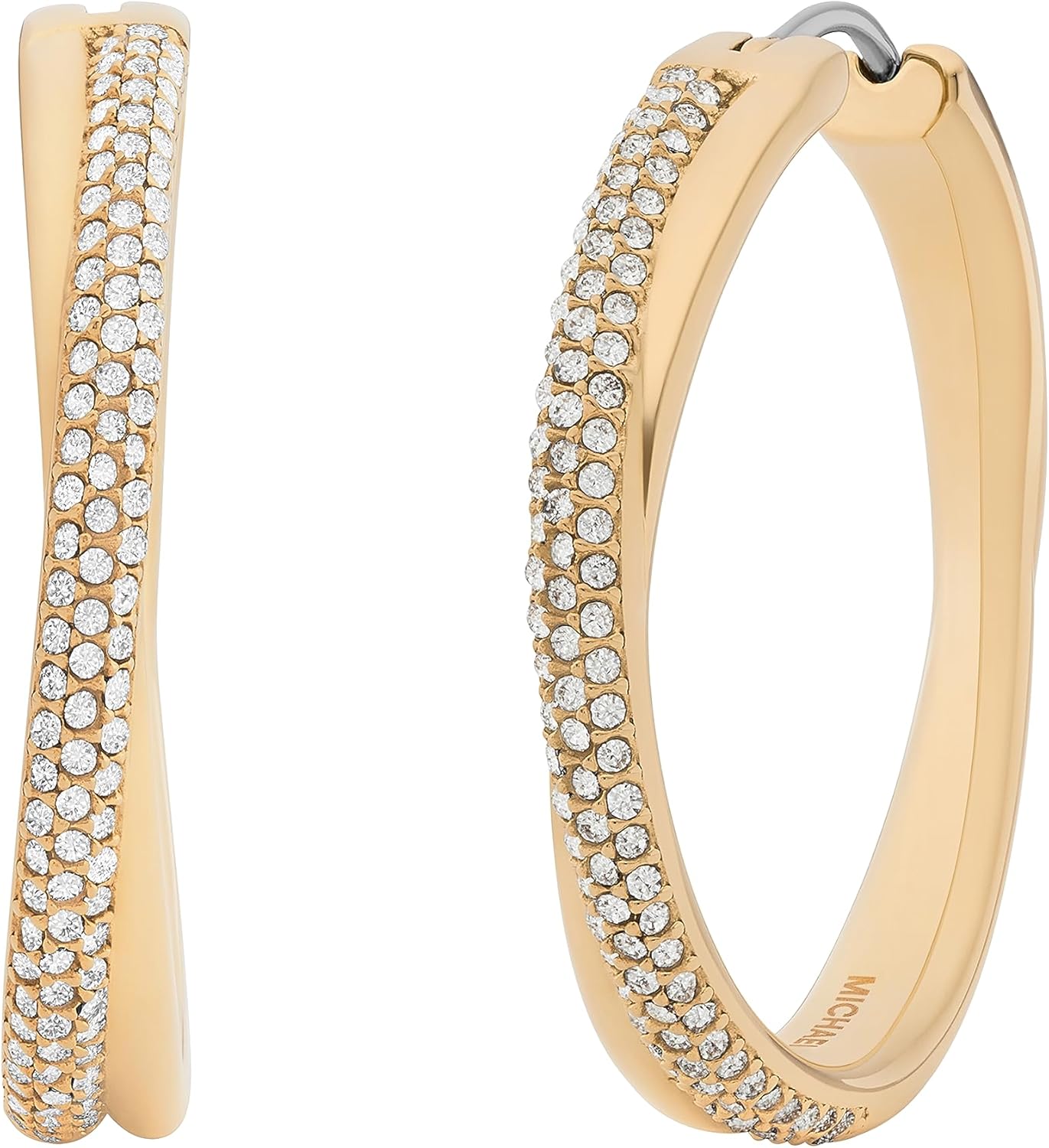 19 Styles - Michthtael Kors Gold-Tone Hoop Earrings for Women; Huggie Earrings for Women; Stainless Steel Earrings; Jewelry for Women