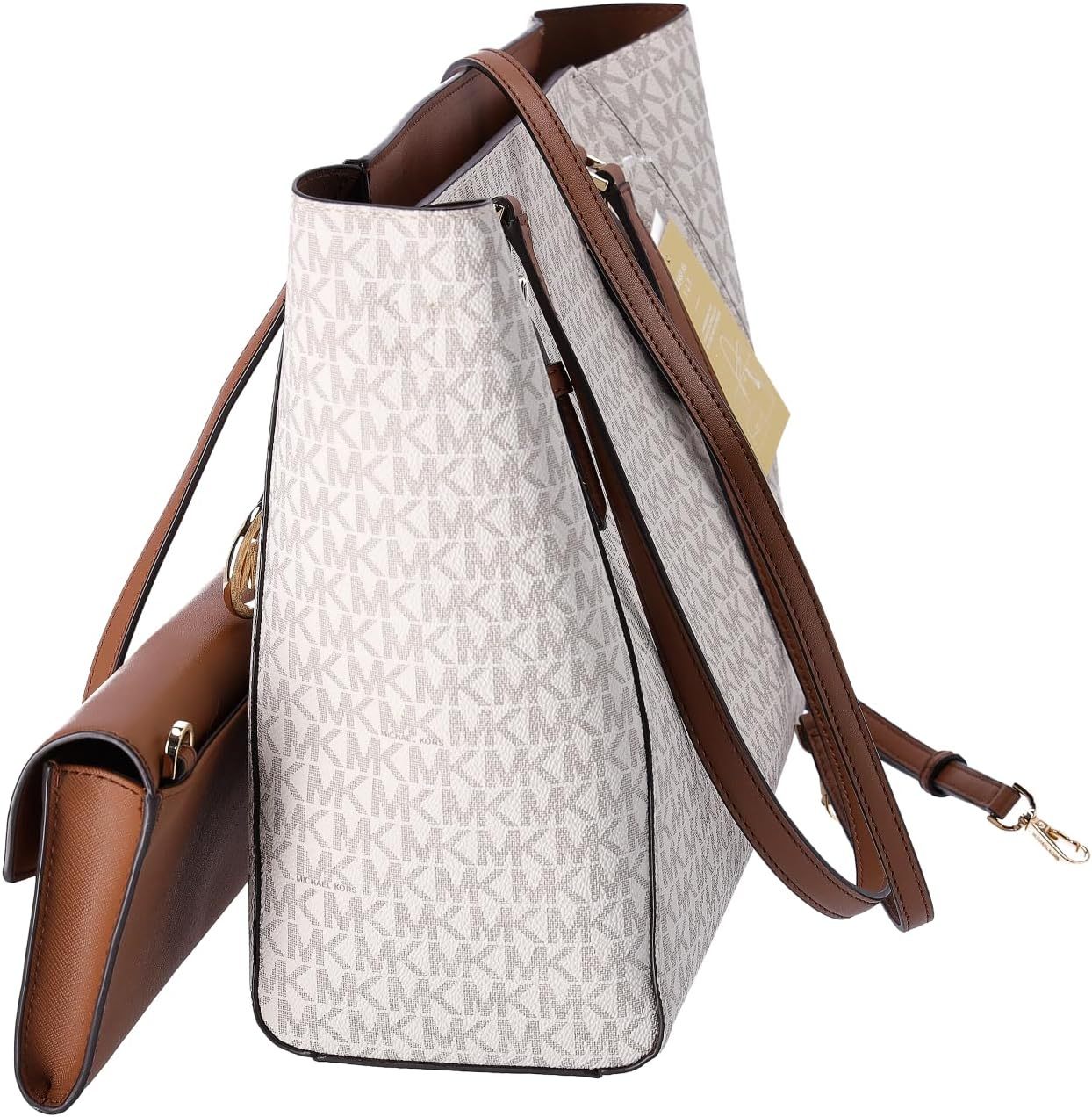Michthtael Kors Charlotte Large 3-in-1 Tote Crossbody Handbag Leather