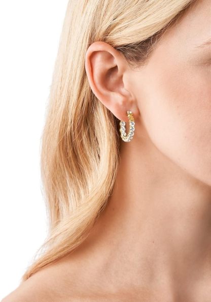19 Styles - Michthtael Kors Gold-Tone Hoop Earrings for Women; Huggie Earrings for Women; Stainless Steel Earrings; Jewelry for Women