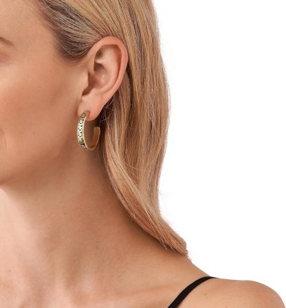 19 Styles - Michthtael Kors Gold-Tone Hoop Earrings for Women; Huggie Earrings for Women; Stainless Steel Earrings; Jewelry for Women