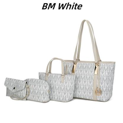 30 Styles Michaethtl Kors Collection Vegan Leather Women's Tote Bag, Small Tote Handbag, Pouch Purse & Wristlet Wallet Bag 4 pcs set