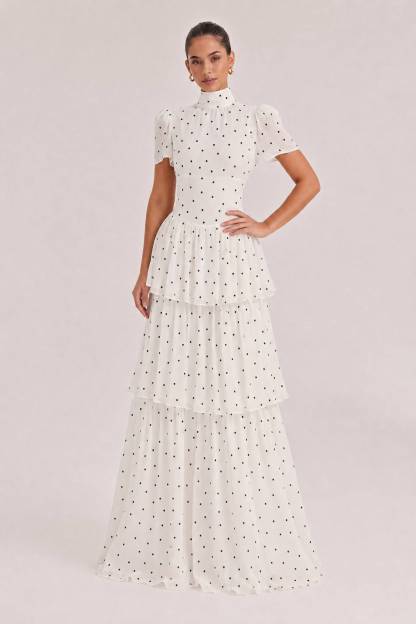 Retro Princess Multi-Layer Maxi Cake Dress