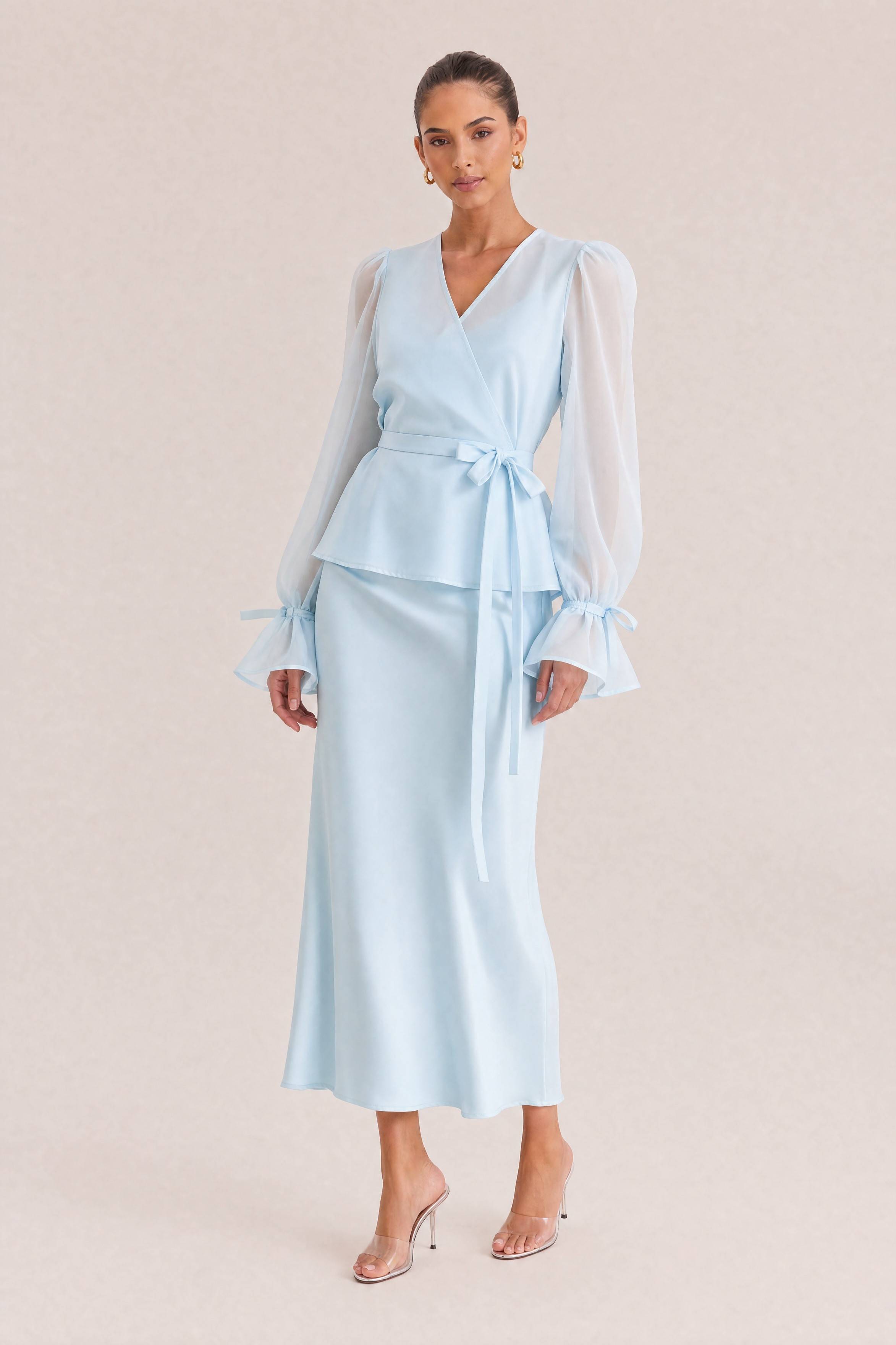 Tulle Shirt Sling Dress And Belt Set