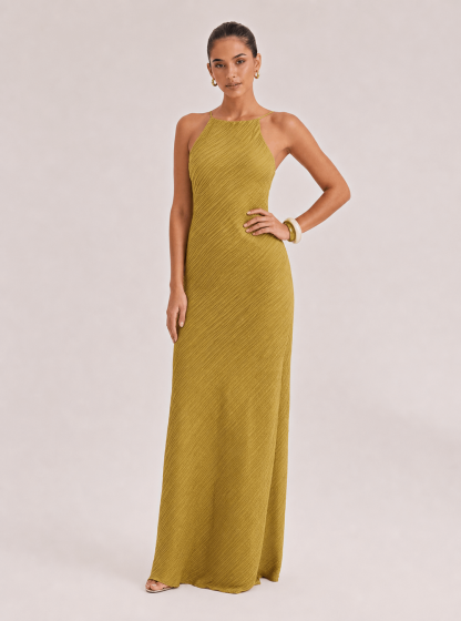 Elegant Sexy Backless Lace-Up Party Maxi Dress