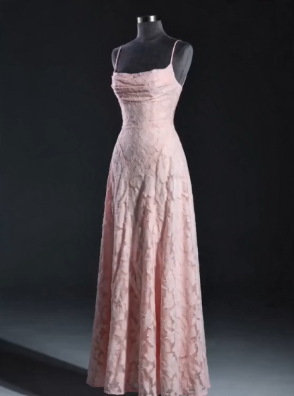 Elegant Floral Lace Spaghetti Strap Maxi Dress