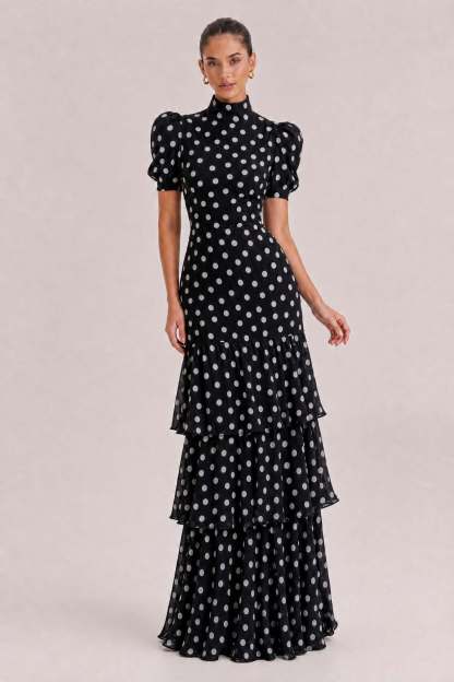 Retro Princess Multi-Layer Maxi Cake Dress