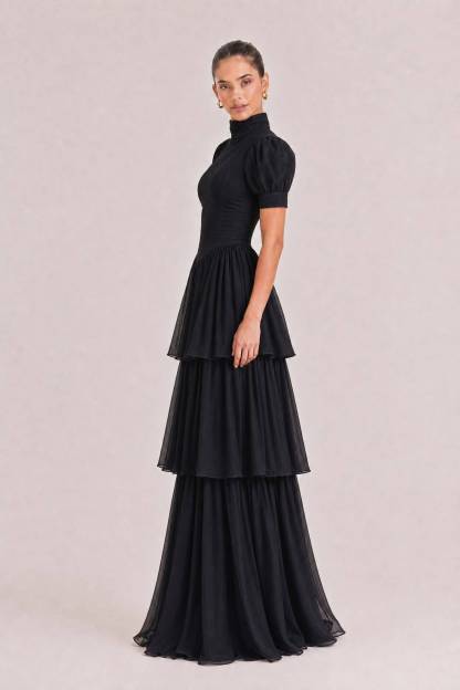 Retro Princess Multi-Layer Maxi Cake Dress
