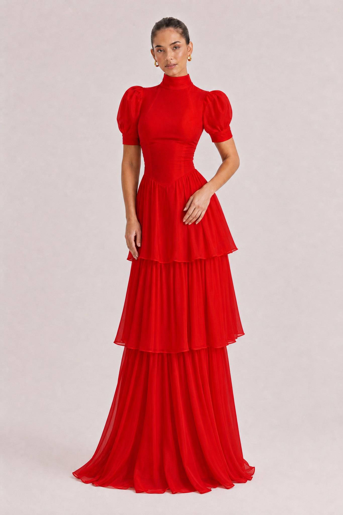 Retro Princess Multi-Layer Maxi Cake Dress