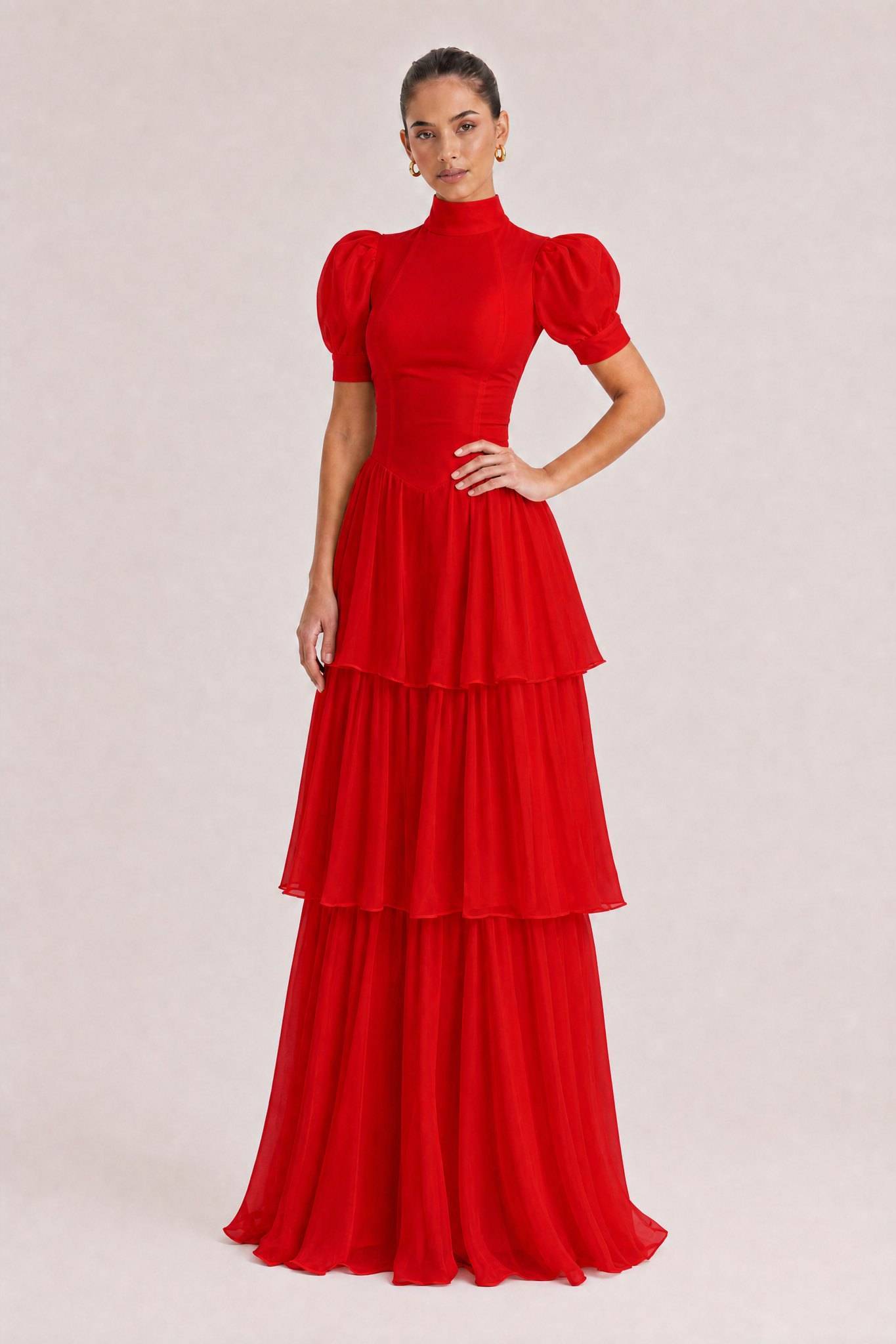 Retro Princess Multi-Layer Maxi Cake Dress