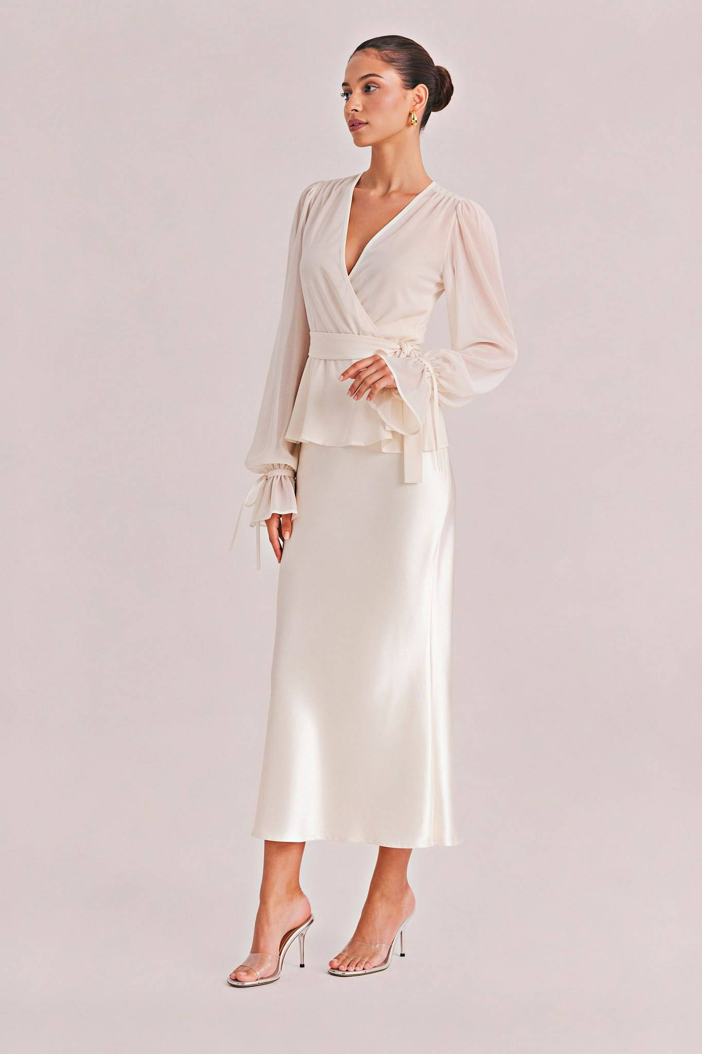 Tulle Shirt Sling Dress And Belt Set