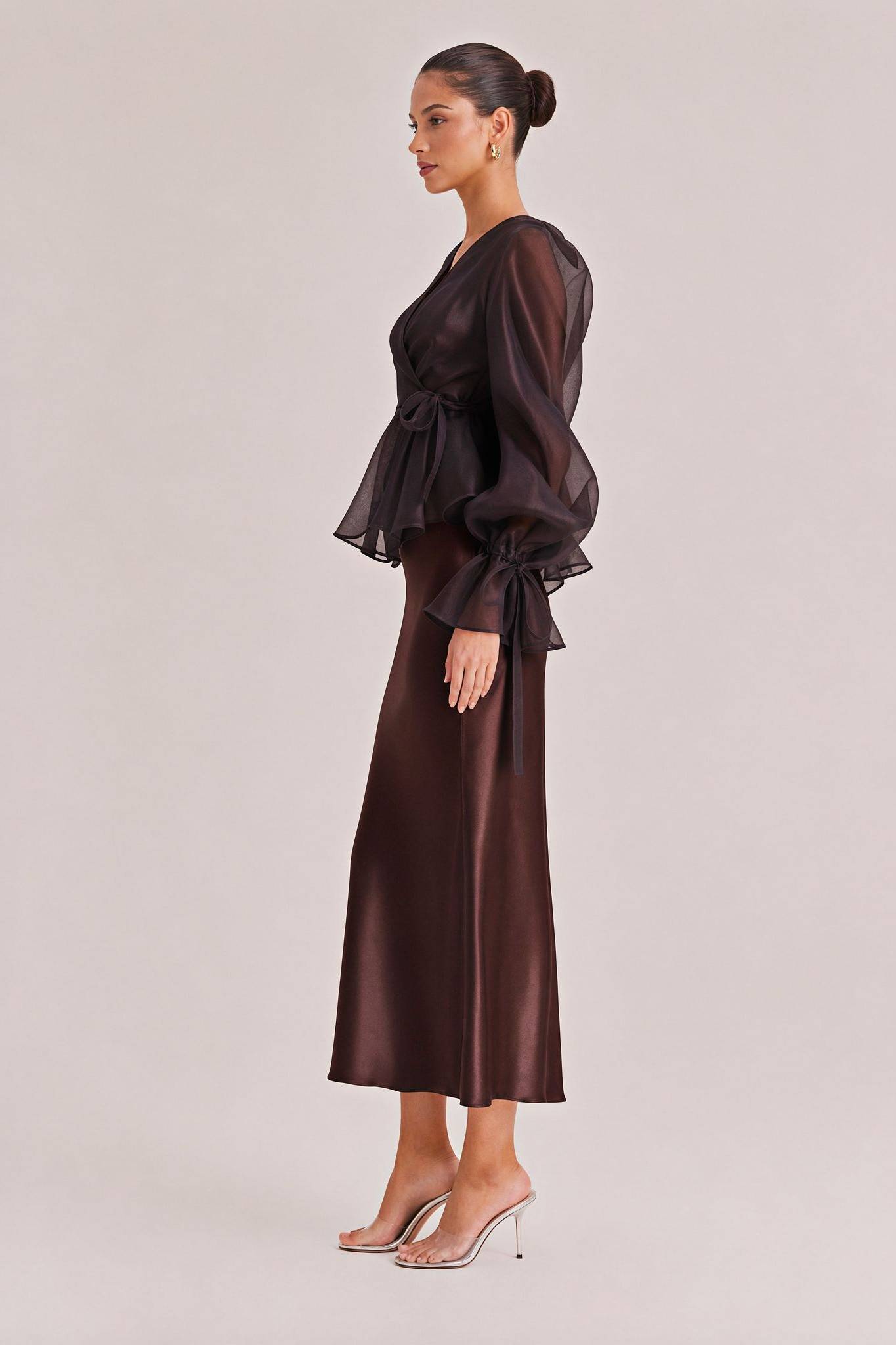 Tulle Shirt Sling Dress And Belt Set