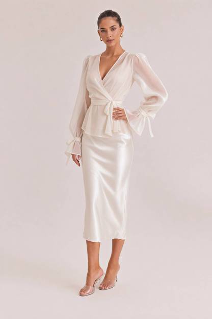 Tulle Shirt Sling Dress And Belt Set