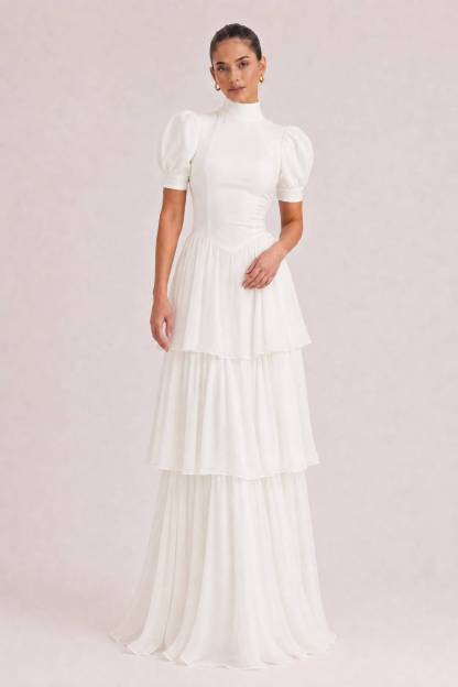 Retro Princess Multi-Layer Maxi Cake Dress