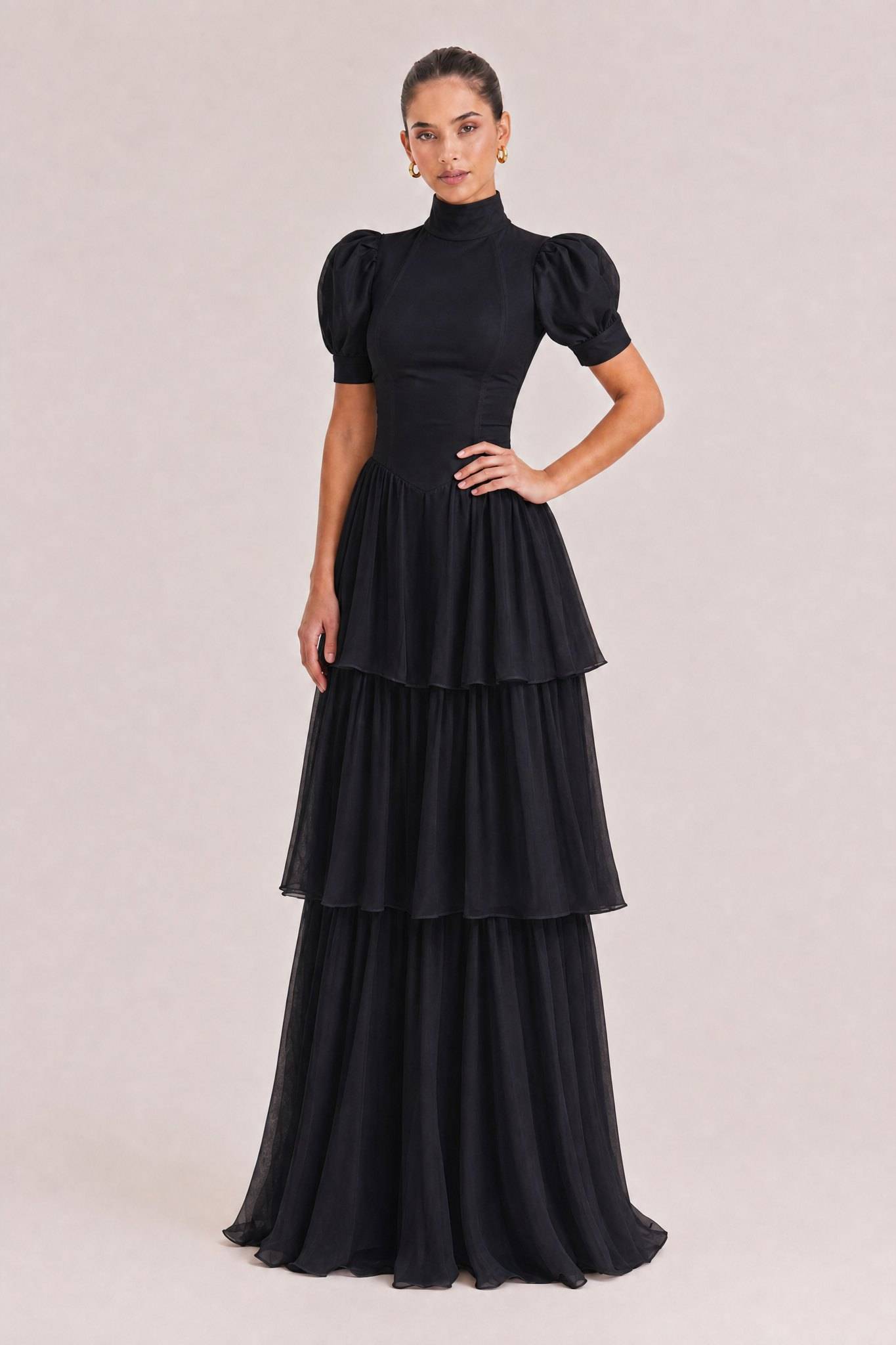 Retro Princess Multi-Layer Maxi Cake Dress