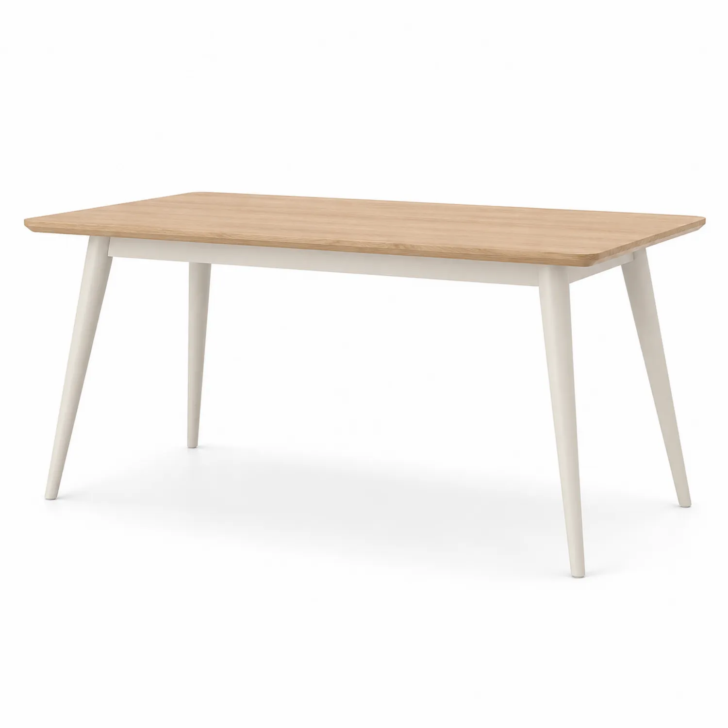 Mesa de comedor de madera y metal 150x90x75 cm