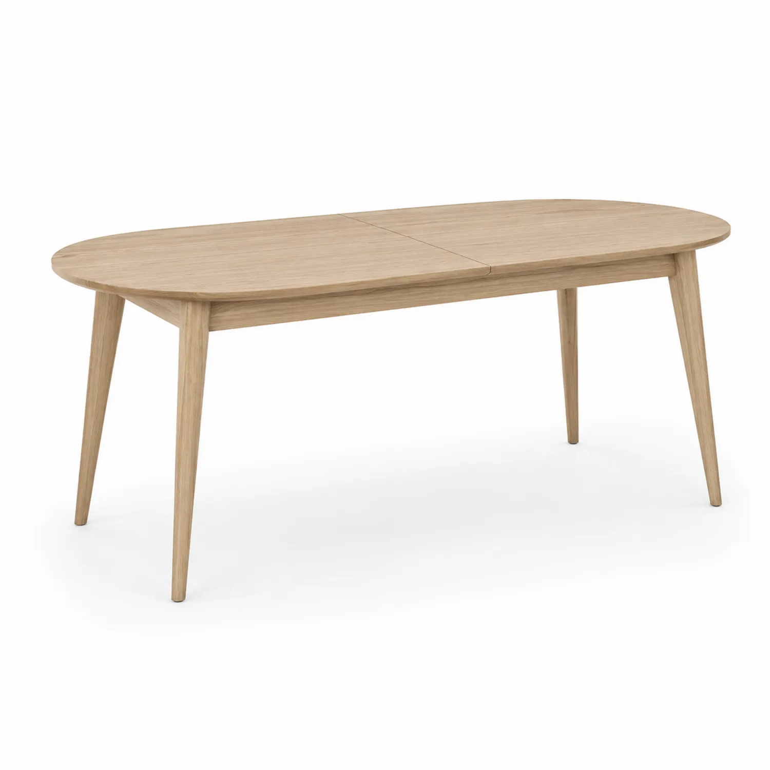 Mesa de comedor extensible de madera de roble 180-240x100x75 cm