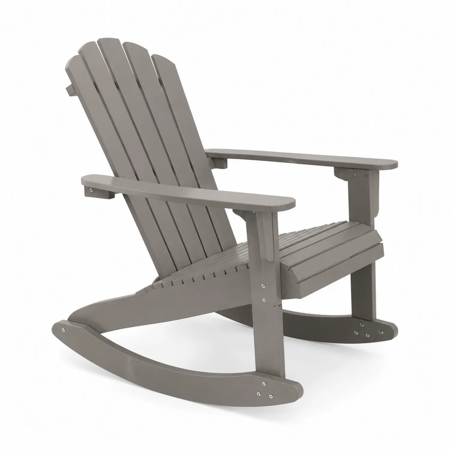 Chaise à bascule en bois Gris