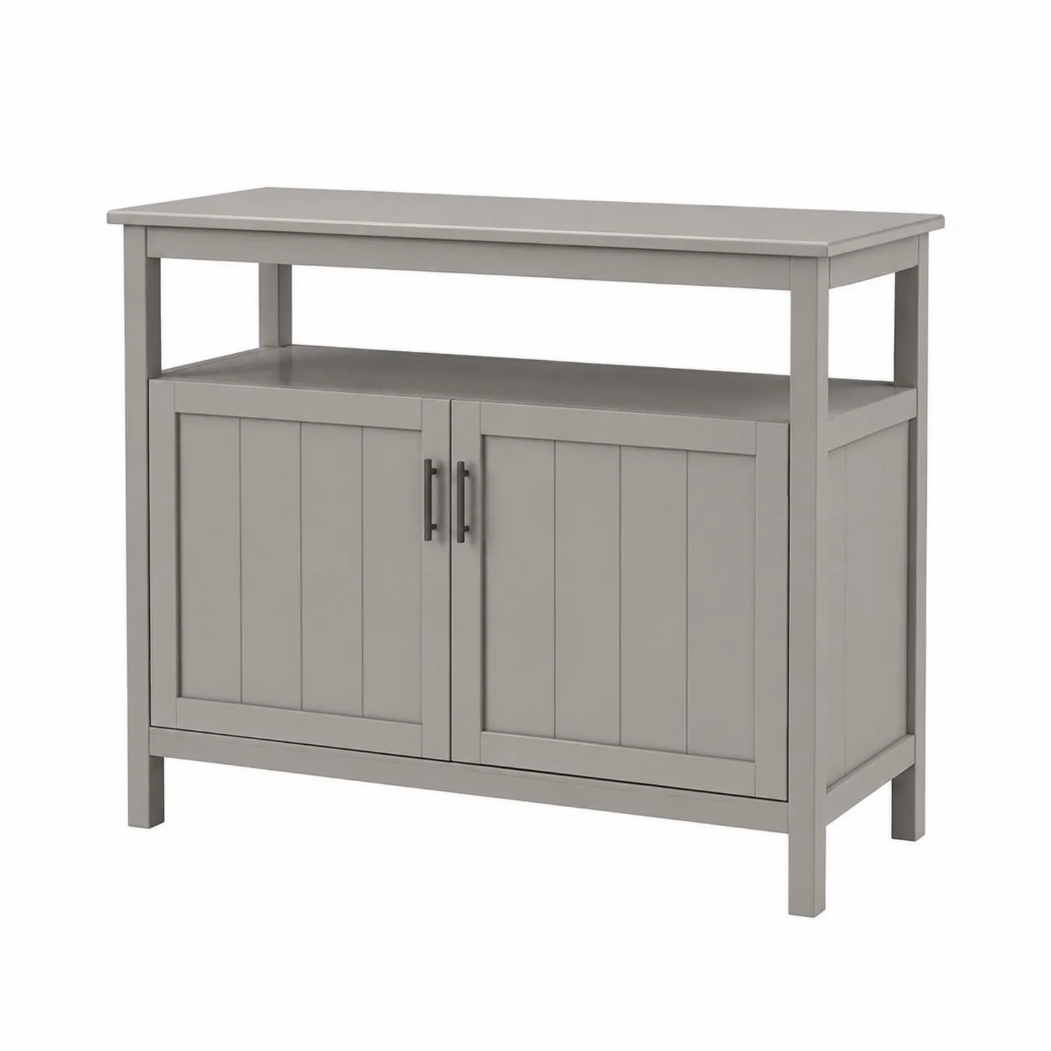 Buffet en bois MDF gris avec deux portes