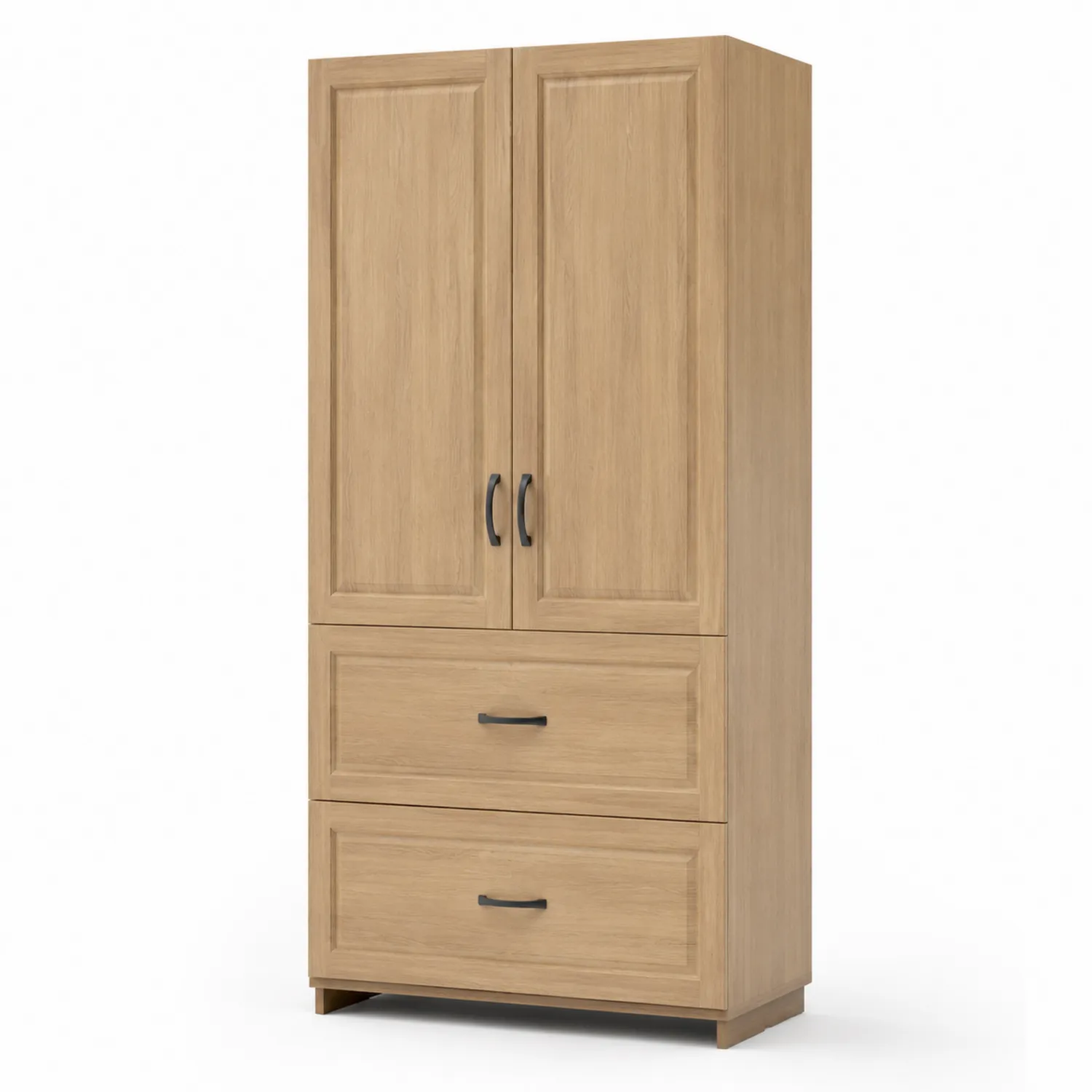 Armoire en Bois avec 2 Portes et 2 Tiroirs