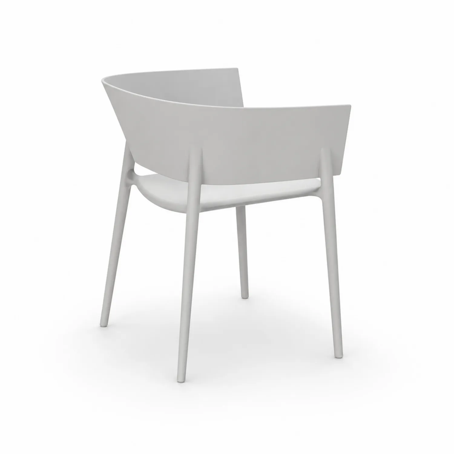 Chaise en plastique gris - Hauteur 80 cm