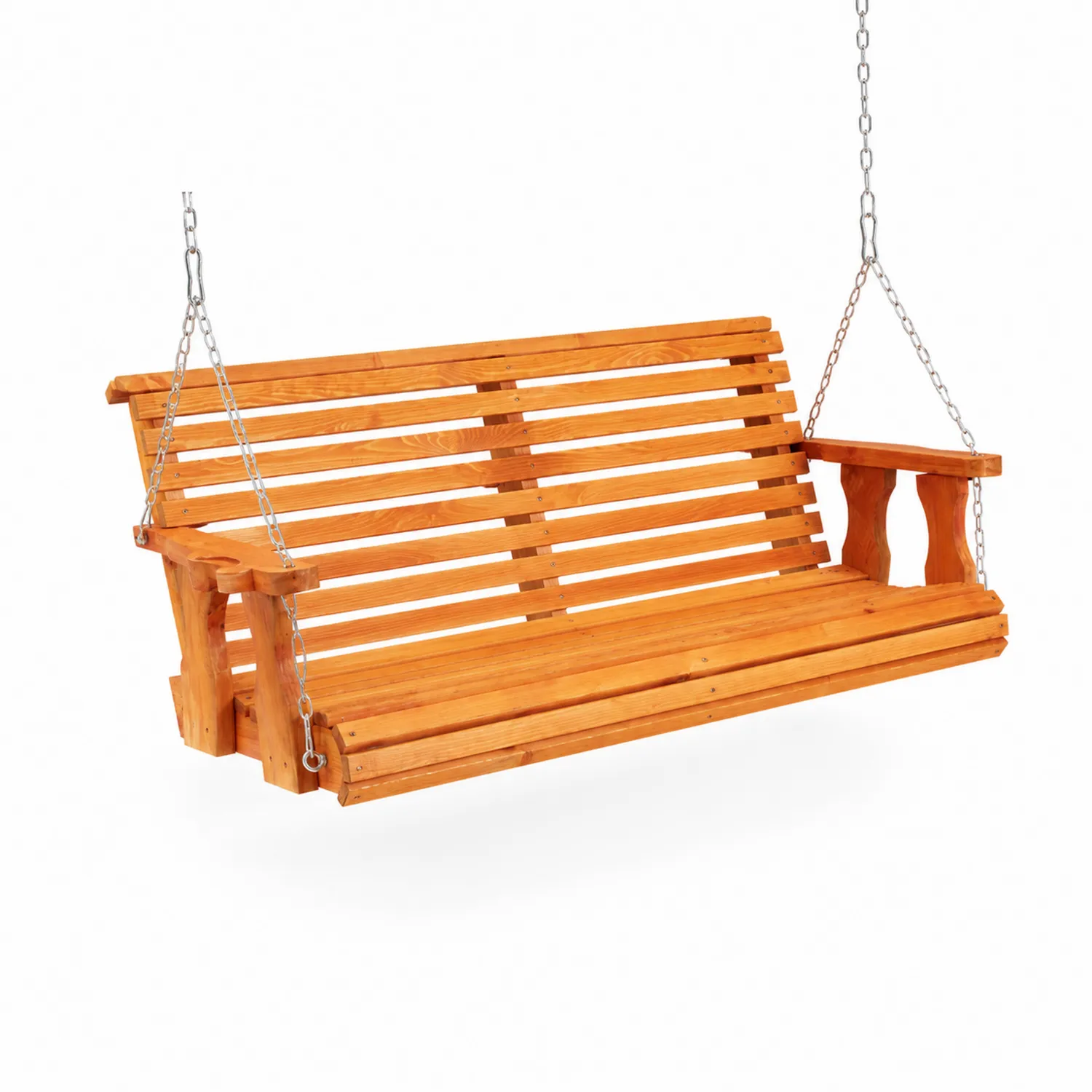 Balançoire de porche en bois de pin 150 cm