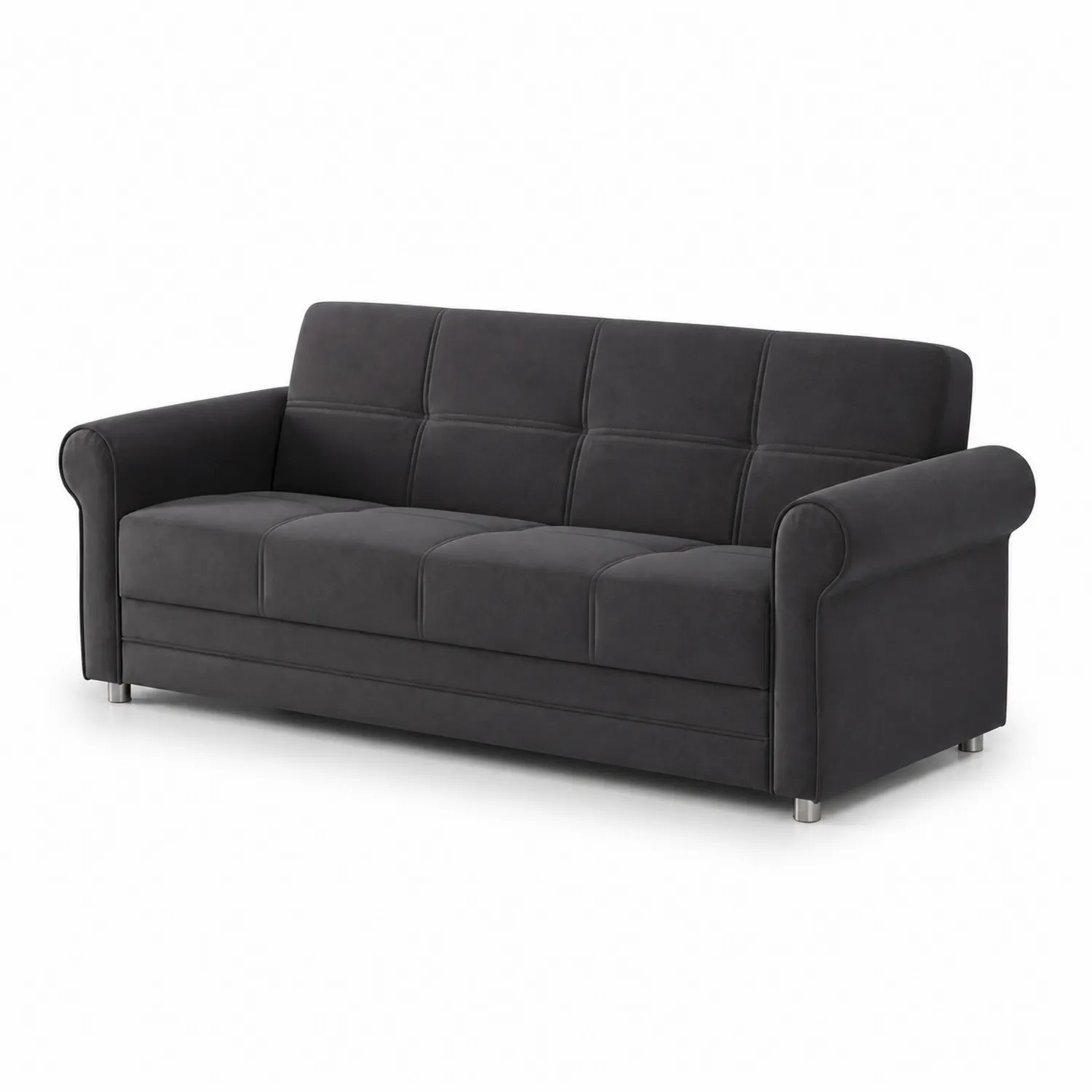 Canapé 3 places en tissu Gris Foncé