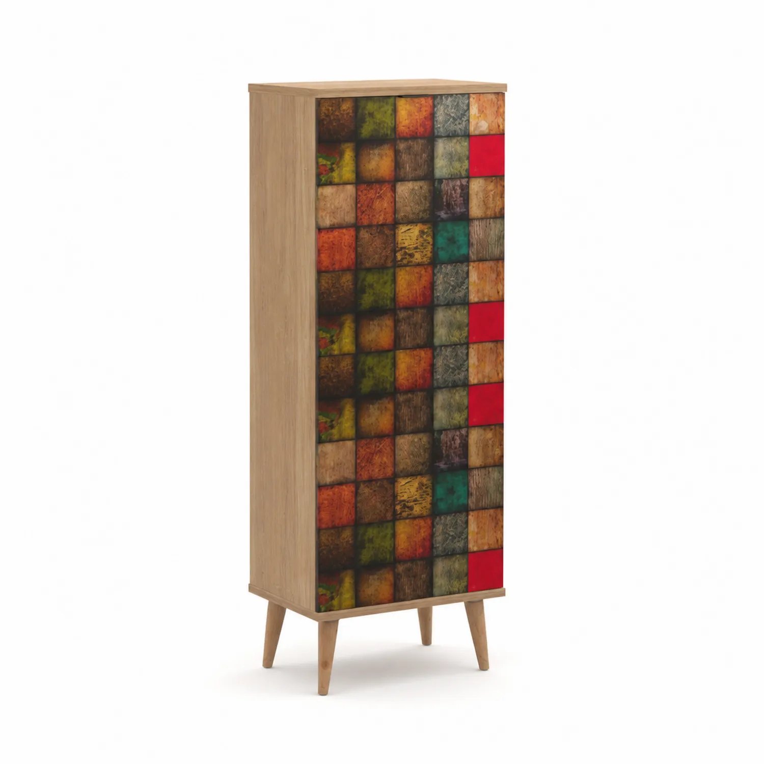 Armoire à chaussures en bois multicolore 160cm