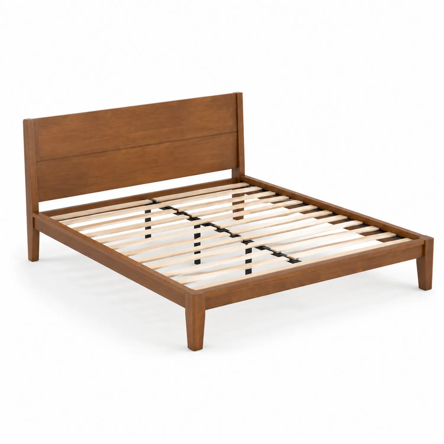 Lit en bois marron 200x160 cm-norqironix