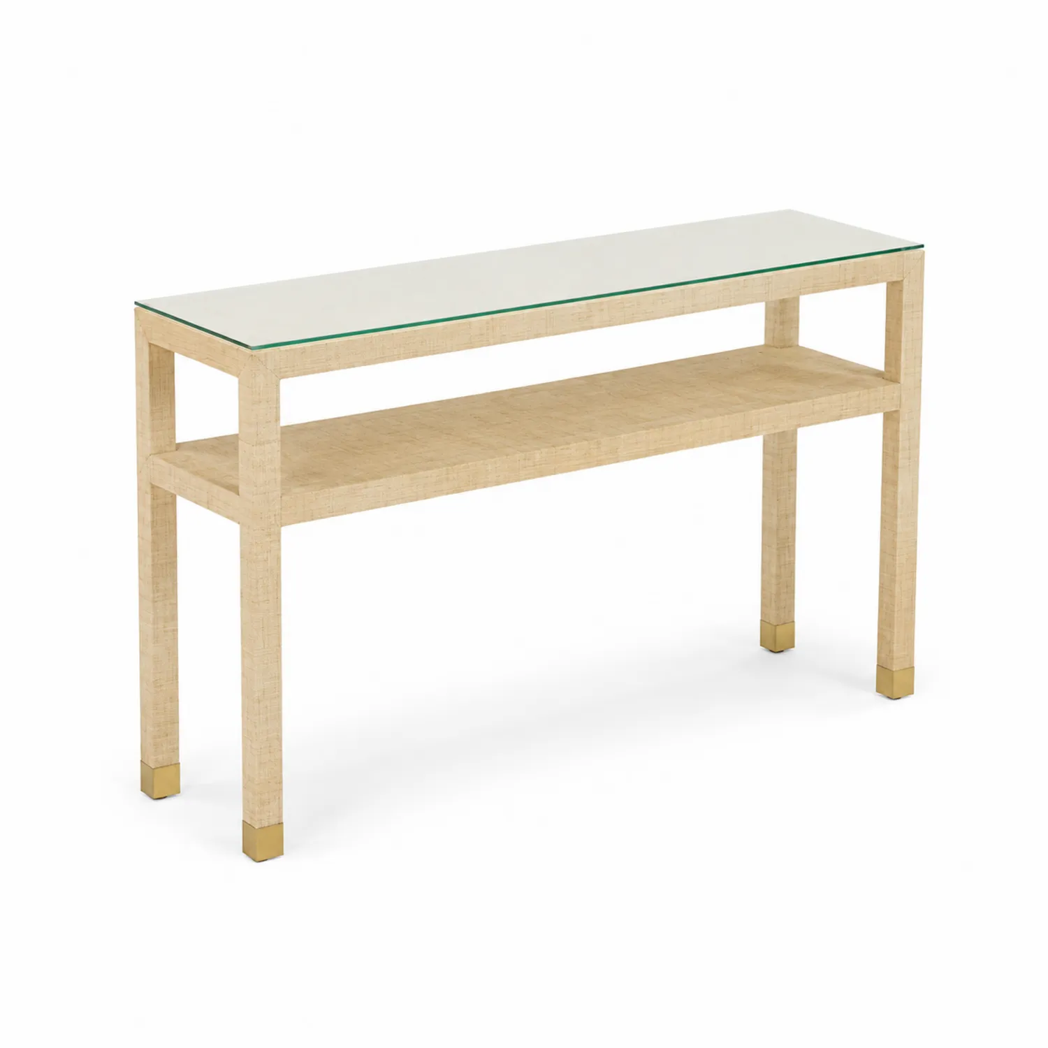 Console en bois avec plateau en verre trempé 120cm-Vexlitorin